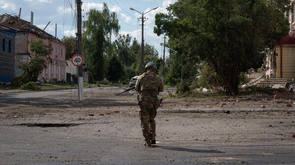 Украинский солдат в Курской области. Архивное фото - Sputnik Кыргызстан