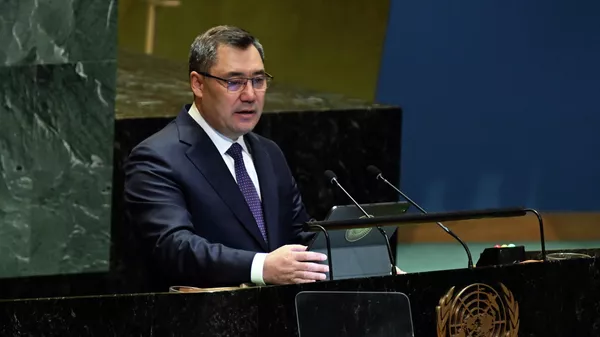 Президент Садыр Жапаровдун БУУнун Башкы ассамблеясындагы кайрылуусу. Архив - Sputnik Кыргызстан