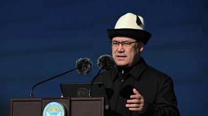 Торжественное открытие нового села Жаны-Барак в Ошской области