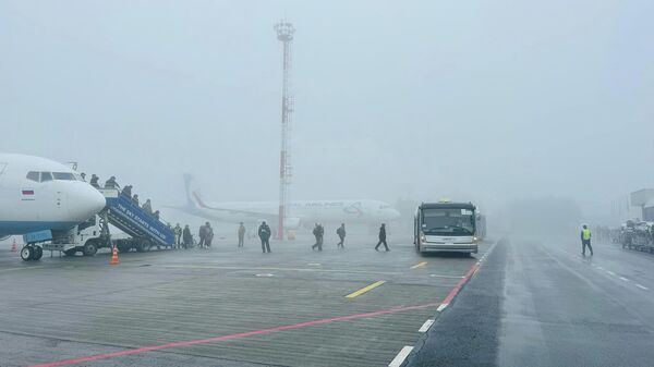 Задержка рейсов в Оше из-за густого тумана - Sputnik Кыргызстан
