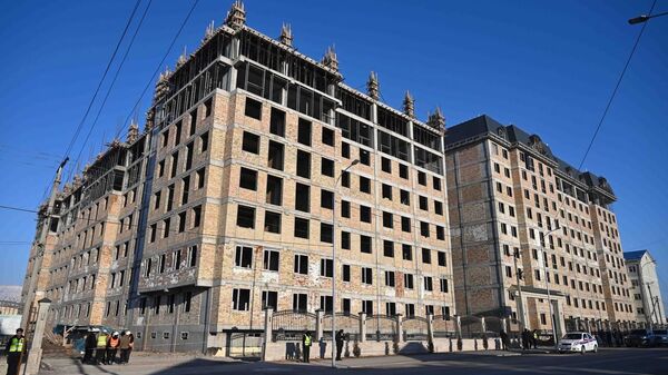 Строительство жилых комплексов в Джалал-Абаде. Архивное фото - Sputnik Кыргызстан