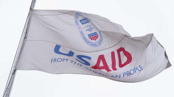 USAID желеги. Архив - Sputnik Кыргызстан