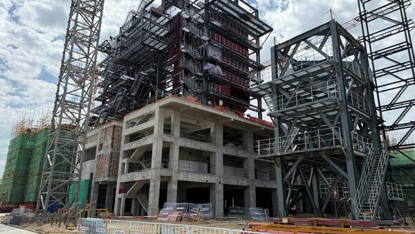 Бишкекте курулуп жаткан таштанды заводу. Архив - Sputnik Кыргызстан