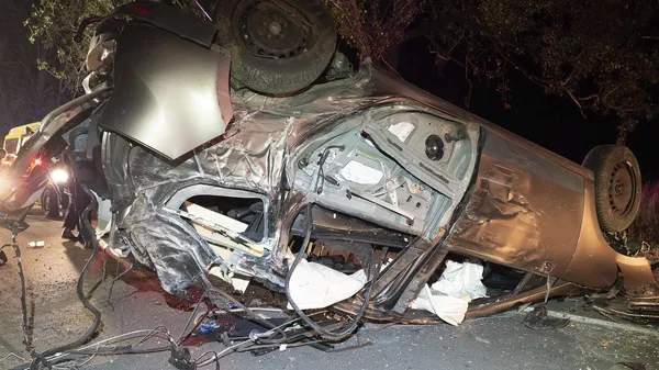 Автомобиль попавший в ДТП. Архивное фото - Sputnik Кыргызстан