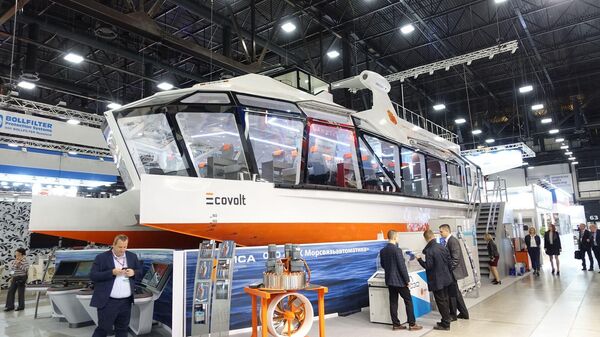 Электросудно Ecovolt. Архивное фото - Sputnik Кыргызстан