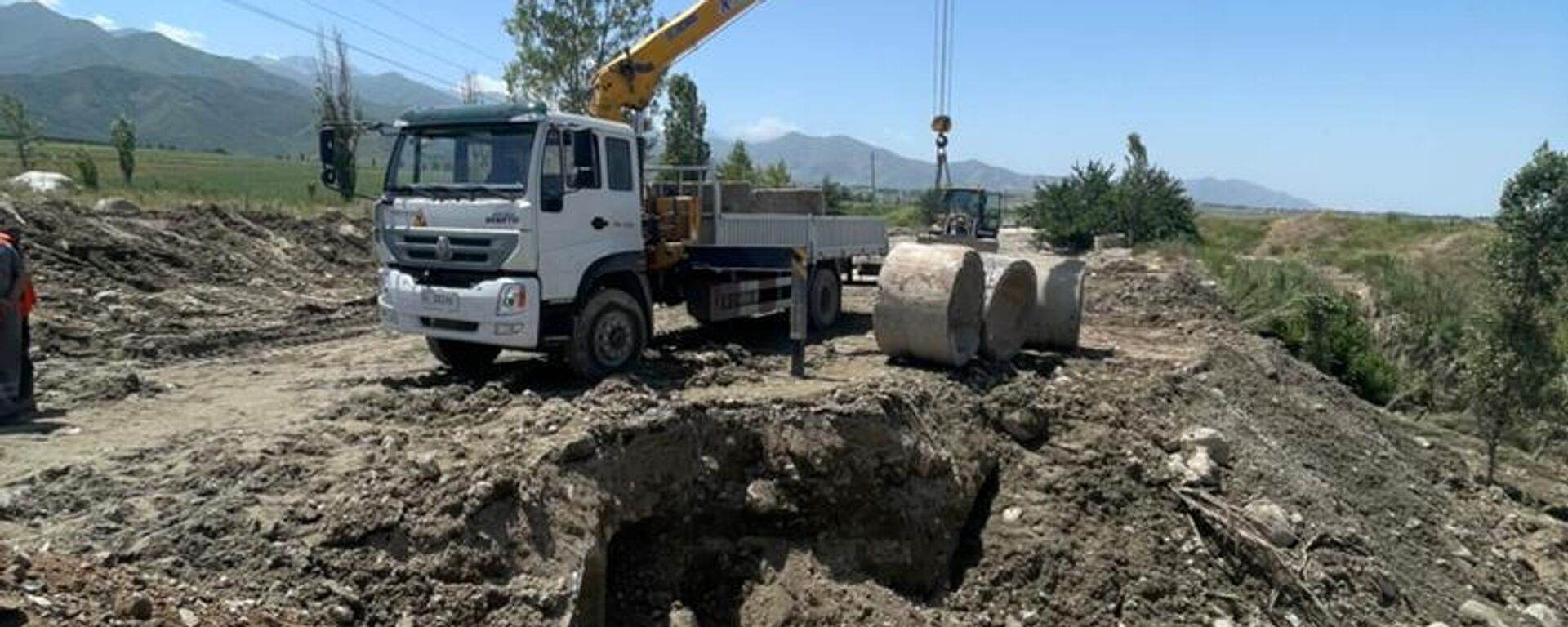 Жол курулушу. Архив - Sputnik Кыргызстан, 1920, 05.09.2025