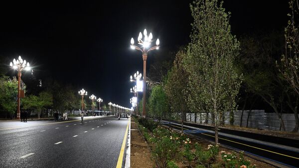 Вид на проспект Чынгыза Айтматова в Бишкеке после дождя. Архивное фото - Sputnik Кыргызстан