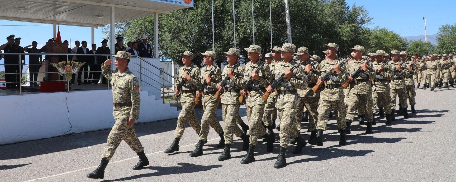 Торжественные мероприятия, посвященные 84-й годовщине образования легендарной 8-й гвардейской имени Героя Советского Союза генерал-майора Ивана Панфилова - Sputnik Кыргызстан, 1920, 12.07.2025