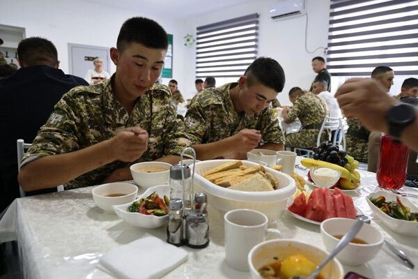 Ачылыш аземге Чек ара кызматынын директору Абдикарим Алимбаев жана Чүйдүн башчысы Канат Жумагазиев катышкан - Sputnik Кыргызстан