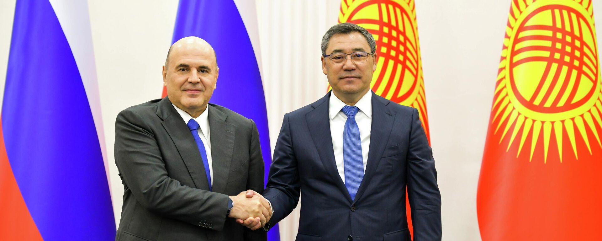 Президент Садыр Жапаров принял председателя правительства России Михаила Мишустина - Sputnik Кыргызстан, 1920, 14.08.2025