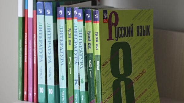 Учебники по русскому языку и литературе. Архивное фото - Sputnik Кыргызстан
