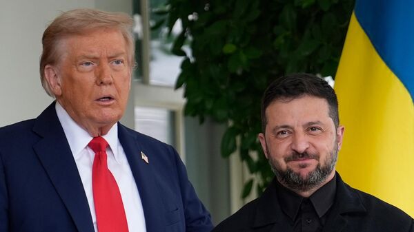 Зеленский прибыл в Белый дом на встречу с президентом США Трампом - Sputnik Кыргызстан