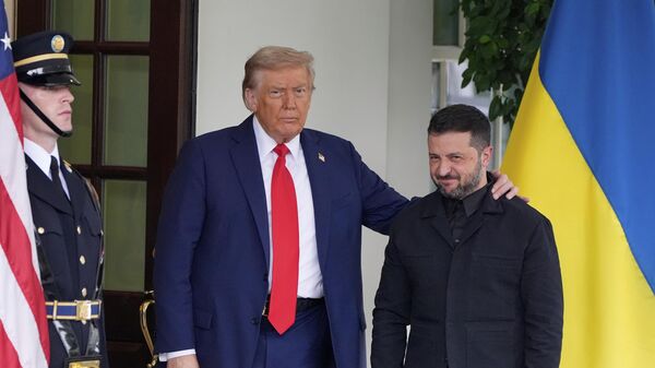 Встреча президента США Дональда Трампа и Владимира Зеленского. Архивное фото - Sputnik Кыргызстан