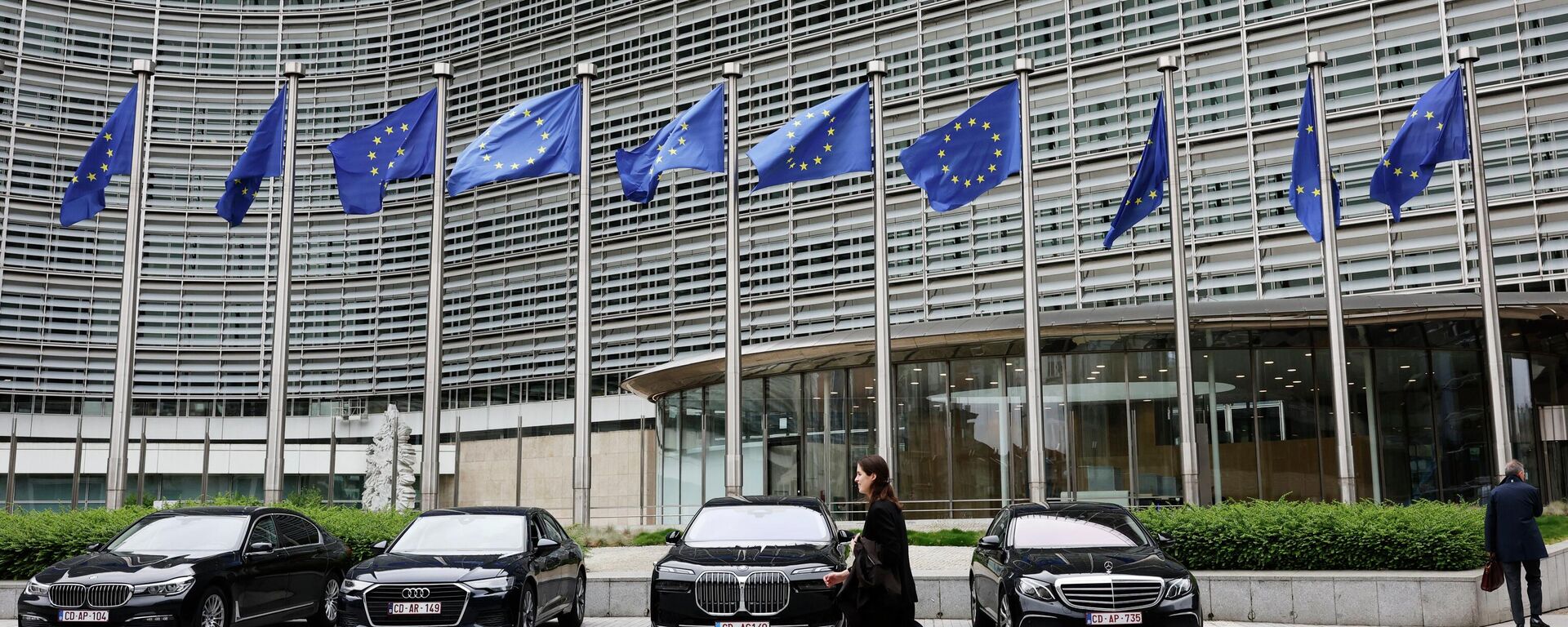 Флаги Европейского Союза. Архивное фото - Sputnik Кыргызстан, 1920, 20.08.2025