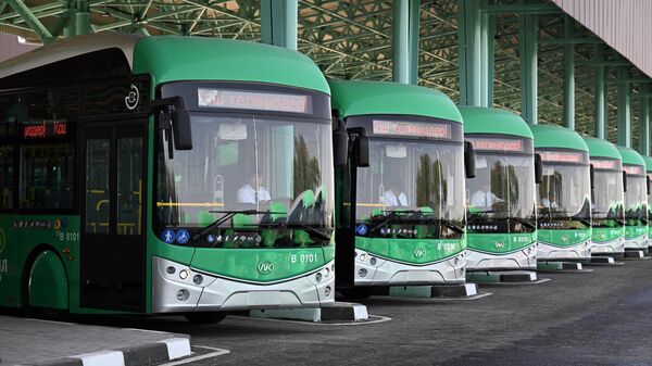 Открытие сервисного центра для электробусов и газовых автобусов в Бишкеке - Sputnik Кыргызстан