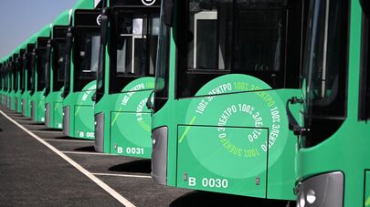 Открытие сервисного центра для электробусов и газовых автобусов в Бишкеке