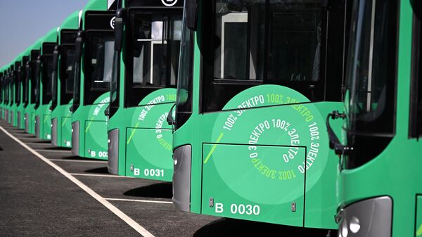 Электробусы в Бишкеке. Архивное фото - Sputnik Кыргызстан