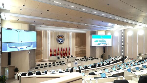 Реконструкция зала заседаний Жогорку Кенеша - Sputnik Кыргызстан