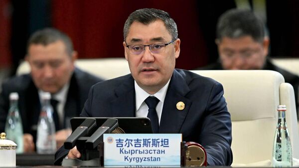 Выступление Садыра Жапарова на заседании Совета глав государств ШОС в Тяньцзине - Sputnik Кыргызстан