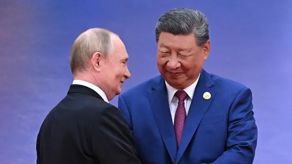 Путин и Си Цзиньпин. Архивное фото - Sputnik Кыргызстан