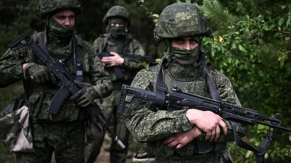 Боевое слаживание военнослужащих армии РФ в зоне СВО - Sputnik Кыргызстан