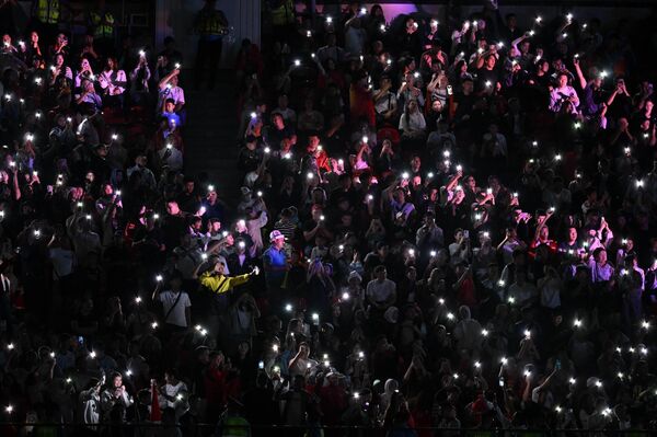 Болельщики во время матча между сборными КР и Шри-Ланки - Sputnik Кыргызстан