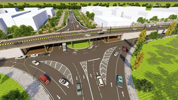 Оштогу эки деңгээлдүү көпүрөнүн эскизи - Sputnik Кыргызстан