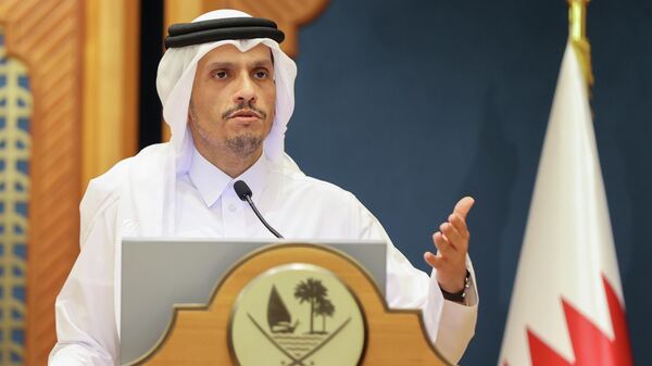Премьер-министр и министр иностранных дел Катара шейх Мухаммед бин Абдель Рахман Аль Тани  - Sputnik Кыргызстан
