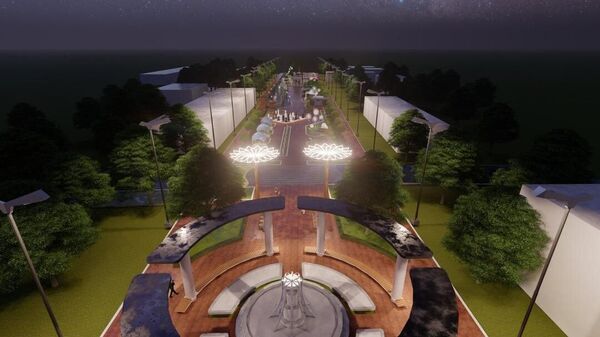 Талас шаарында заманбап аллея куруу долбоору - Sputnik Кыргызстан