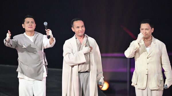 Трио NOMAD на международном музыкальном конкурсе Интервидение в Москве.  - Sputnik Кыргызстан