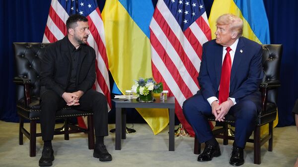 АКШ президенти Дональд Трамп Владимир Зеленский менен жолугушту - Sputnik Кыргызстан
