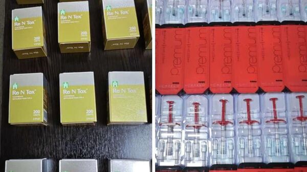 Задержание незаконной партии препаратов для подтяжки лица на кыргызско-казахской границе - Sputnik Кыргызстан