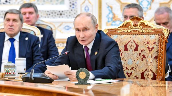 Государственный визит президента Владимира Путина в Таджикистан - Sputnik Кыргызстан