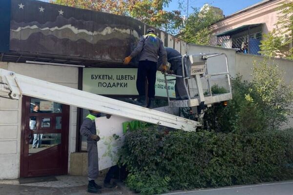 Мэрия призывает горожан соблюдать требования законодательства и напоминает, что по закону названия улиц должны указываться исключительно на госязыке - Sputnik Кыргызстан