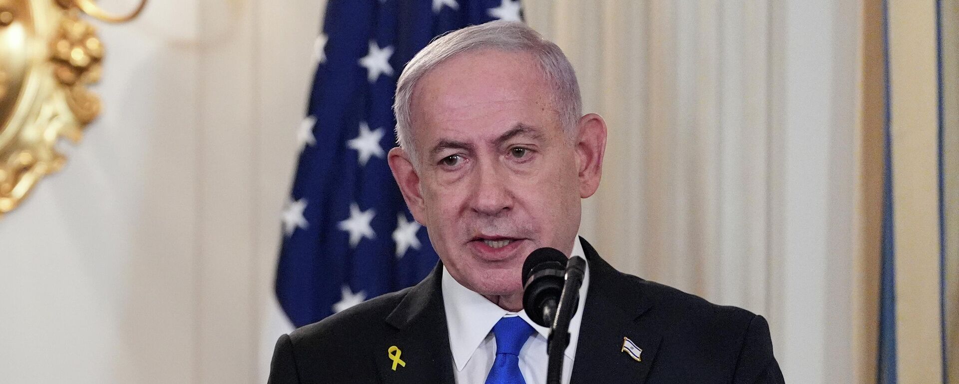 Израиль премьер-министр Биньямин Нетаньяху - Sputnik Кыргызстан, 1920, 13.10.2025