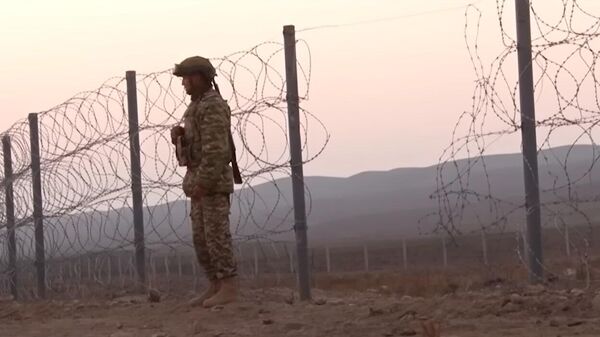 Баткенде кыргыз-тажик чек арасындагы зым тосмону кесип өткөндөр кармалды - Sputnik Кыргызстан