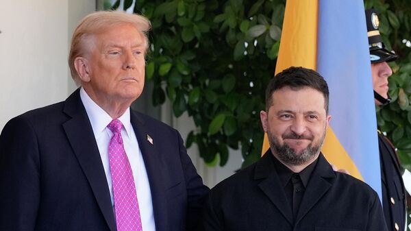 Встреча президента Дональда Трампа с Владимиром Зеленским - Sputnik Кыргызстан