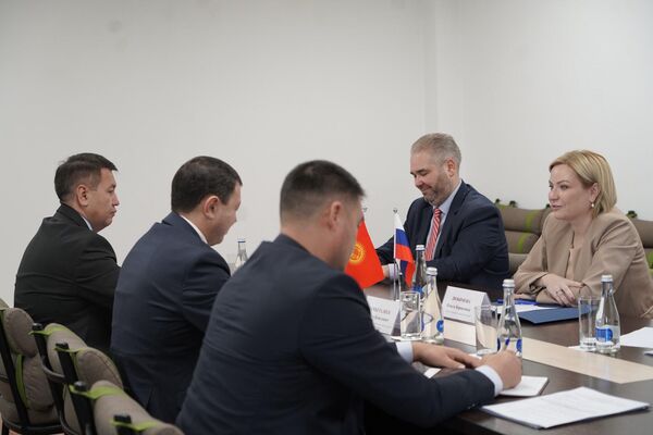 Жолугушууда министр Любимова кино тармагында кызматташуунун келечеги кең экенине токтолгон - Sputnik Кыргызстан