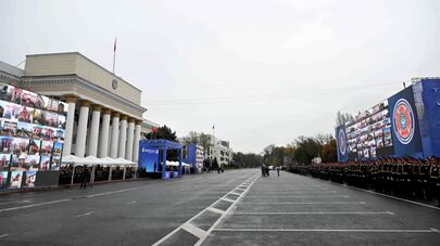 Торжественное мероприятие, посвященное Дню кыргызской милиции в Бишкеке