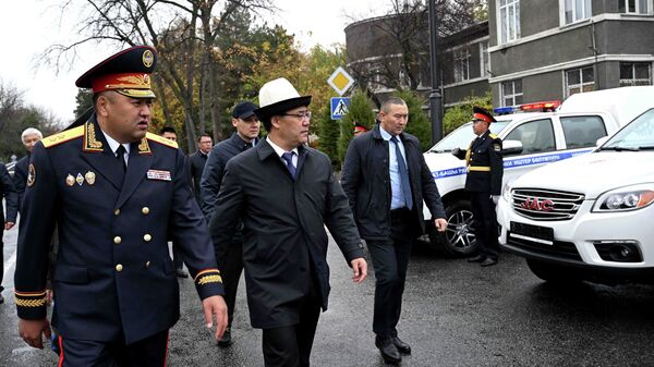 Президент Садыр Жапаров на праздновании 101-летия кыргызской милиции - Sputnik Кыргызстан