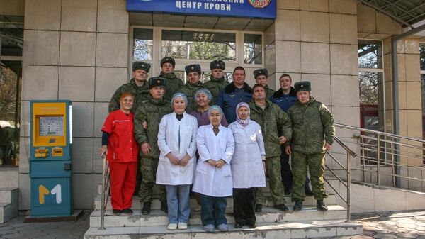 Военнослужащие базы ОДКБ в Канте сдали кровь по случаю Дня памяти и предков
 - Sputnik Кыргызстан