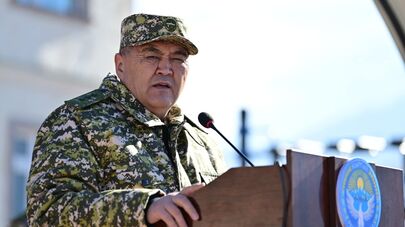 Торжественная церемония вручения ключей пограничникам от новых служебных квартир в Ошской области