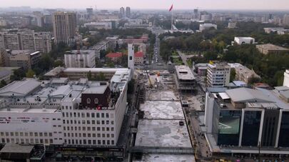 Строительство объекта Old Bishkek в центре Бишкека