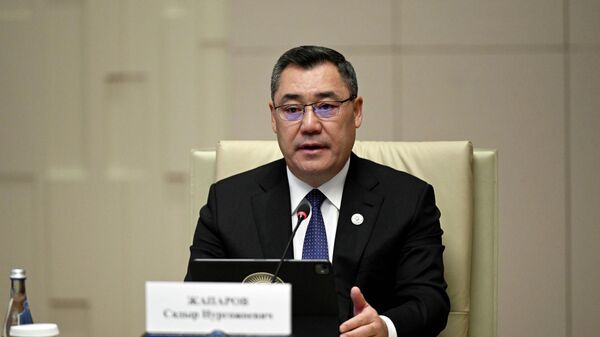 Президент Садыр Жапаров на саммите ОДКБ в Бишкеке  - Sputnik Кыргызстан