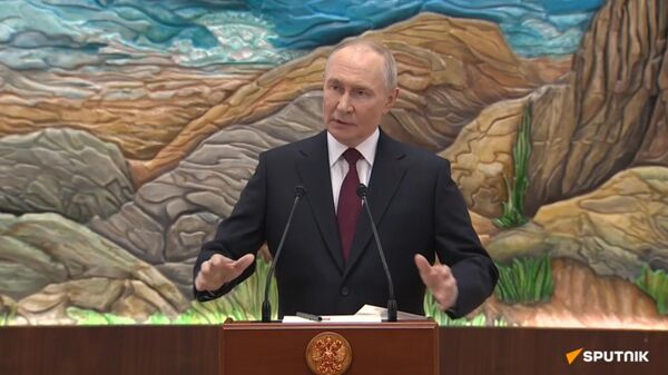 Пресс-конференция Владимира Путина по итогам визита в Кыргызстан — запись прямого эфира - Sputnik Кыргызстан