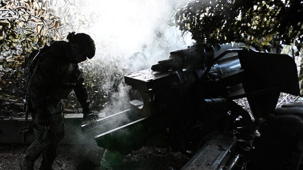 Боевая работа артиллеристов 123-й мотострелковой бригады в зоне СВО - Sputnik Кыргызстан