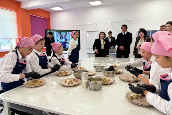 Алар коңшу өлкөнүн орто жана жогорку билим берүү, саламаттык сактоо, социалдык коргоо, маданий саясат жана адамдык капиталды өнүктүрүү тармактарындагы заманбап ыкмаларын көрүшүүдө - Sputnik Кыргызстан