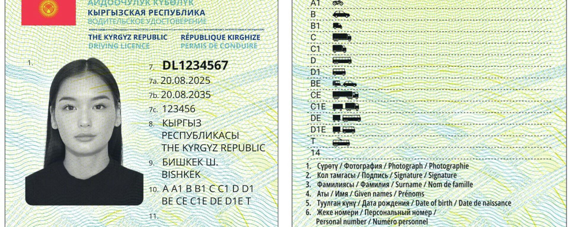 Водительские права образца 2025 года - Sputnik Кыргызстан, 1920, 04.12.2025