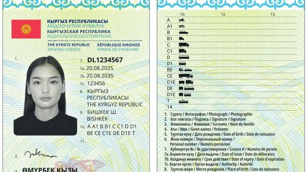 Водительские права образца 2025 года - Sputnik Кыргызстан