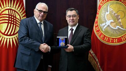 Визит президента Объединенного мира борьбы Ненада Лаловича и президента Объединенного мира борьбы Азии Мохаммеда Аль-Авамлеха в КР